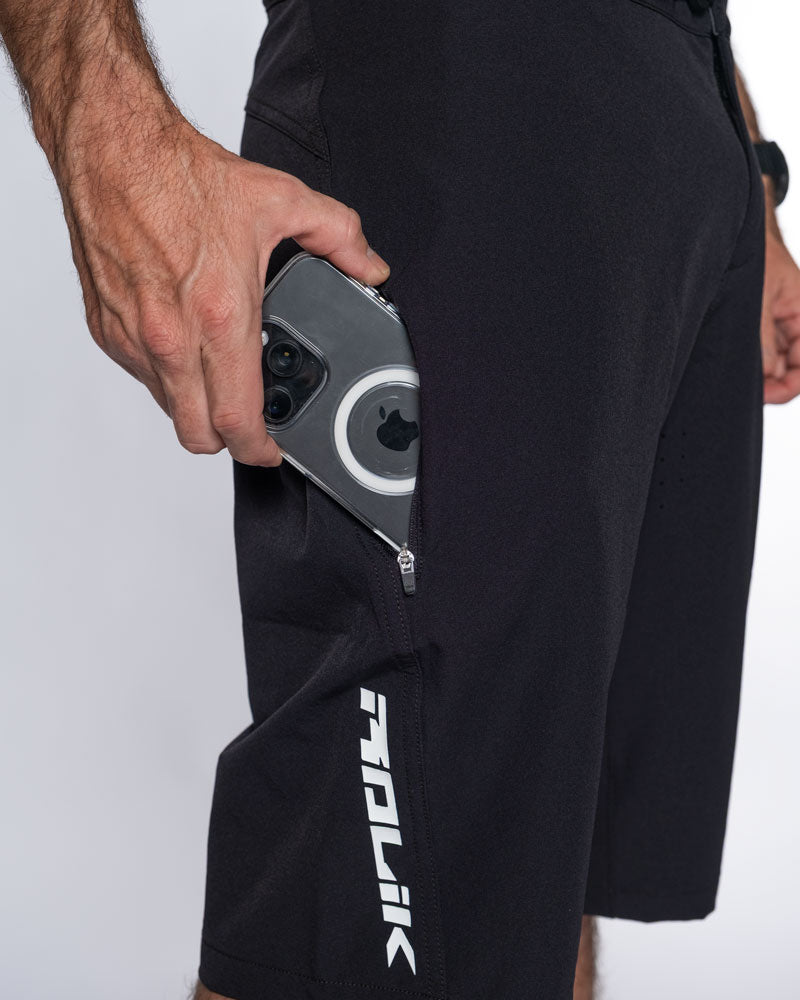 MENS FLYER SHORTS | BLACK